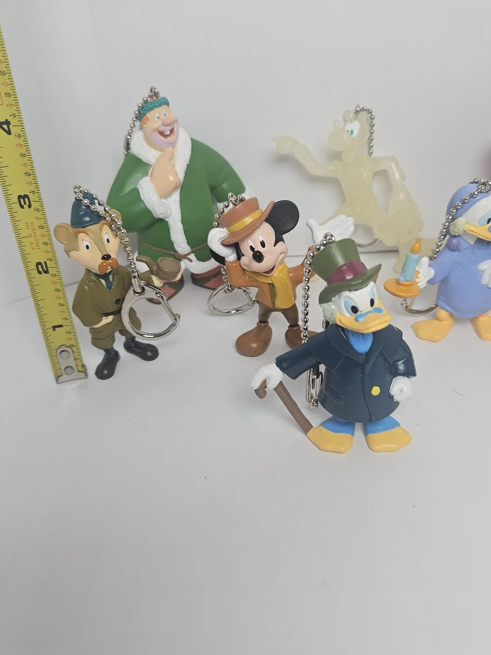 Disney Multicolor Classic Character Keychain Lot - Mickey, Donald & Friends